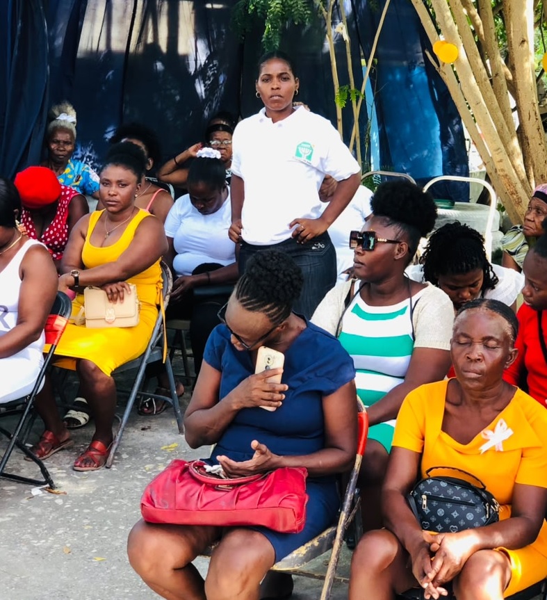 Mobilisation communautaire avec l'équipe MASOP au sein du public